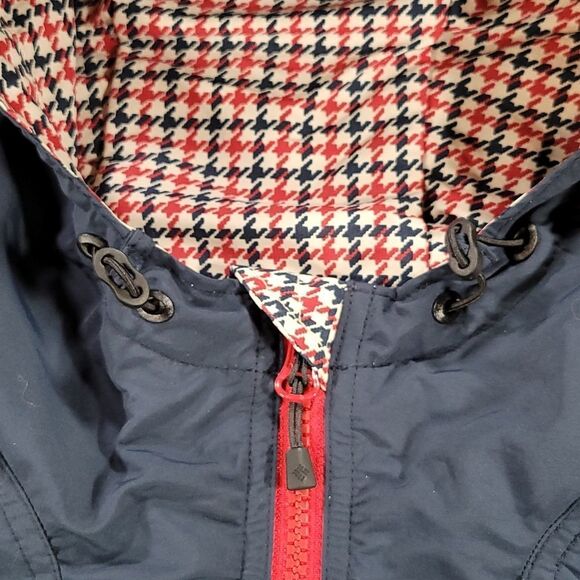 🔸️Columbia Blue Omni-Shield Hooded Windbreaker Jacket Medium - Picture 5 of 14